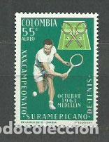 Briefmarken: Colombia - Aereo 1963 Yvert 436 ** Mnh Deportes. Tenis