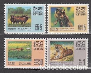 Briefmarken: Ceylan - Correo Yvert 413/6 ** Mnh Fauna
