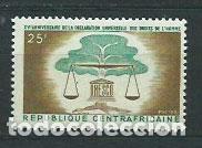 Briefmarken: Centroafrica - Correo Yvert 35 ** Mn Derechos del hombre