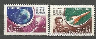 Timbres: Rusia - Correo 1961 Yvert 2452/3 ** Mnh Astro