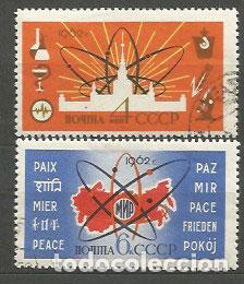 Timbres: Rusia - Correo 1962 Yvert 2547/8 usado