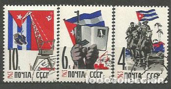 Timbres: Rusia - Correo 1963 Yvert 2662/4 usado