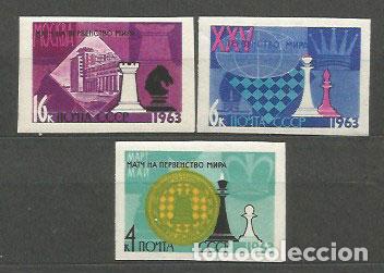Timbres: Rusia - Correo 1963 Yvert 2669/71 * Mh Ajedrez