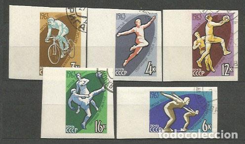 Timbres: Rusia - Correo 1963 Yvert 2684/8 usado Deportes