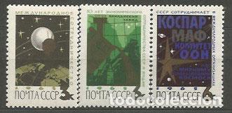 Timbres: Rusia - Correo 1965 Yvert 2968/70 ** Mnh