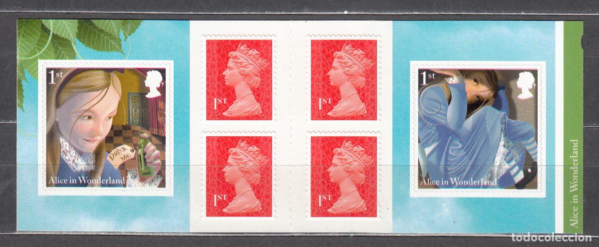 Timbres: Gran Breta&ntilde;a - Correo 2015 Yvert 4087 Carnet ** Mnh Alicia en el Pais de las Ma