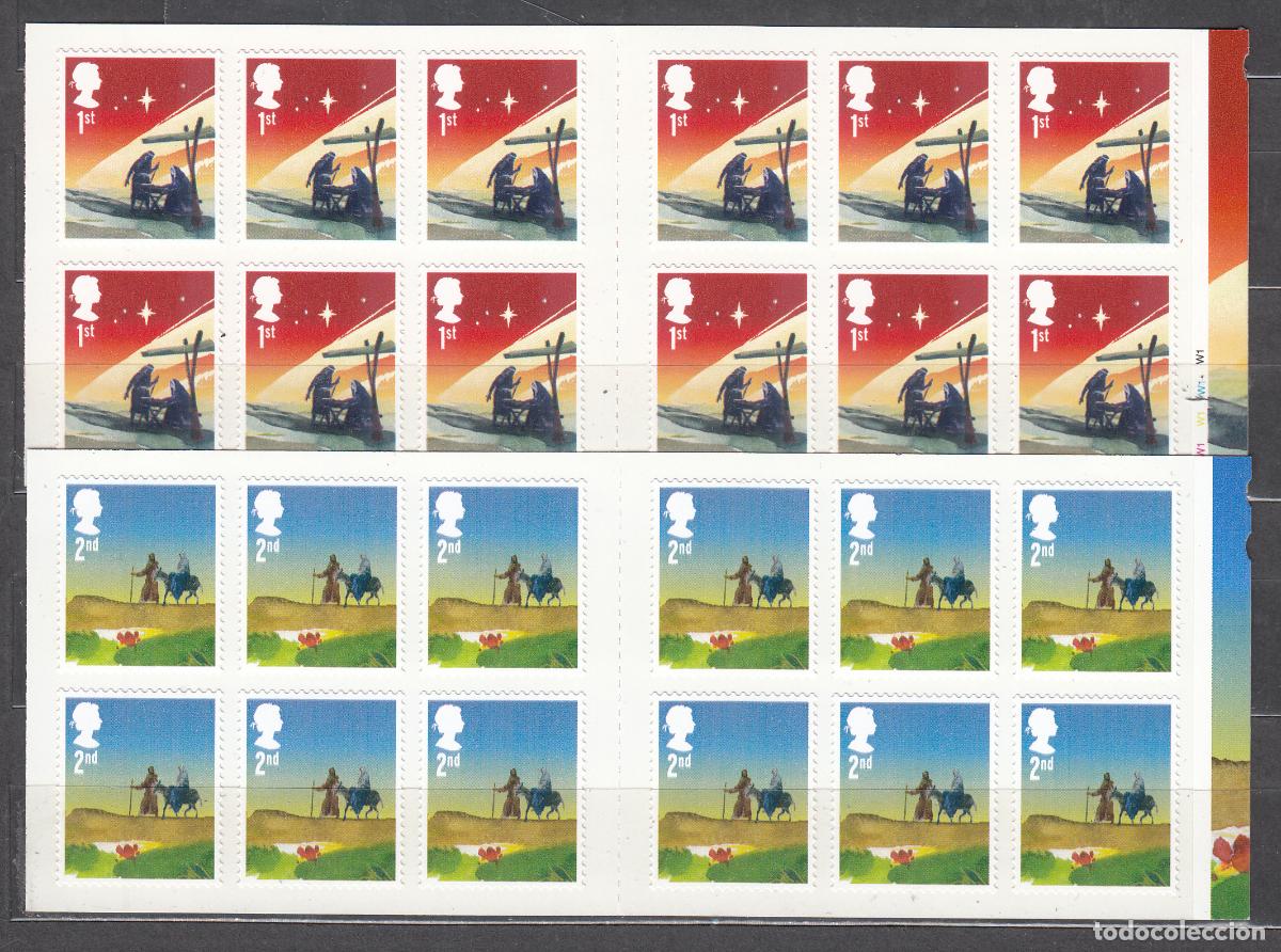 Timbres: Gran Breta&ntilde;a - Correo 2015 Yvert 4233/4 Carnet ** Mnh Navidad