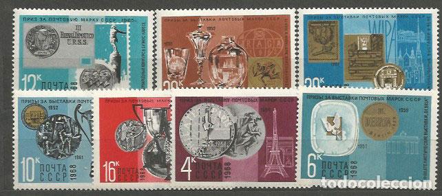 Timbres: Rusia - Correo 1968 Yvert 3432/8 ** Mnh