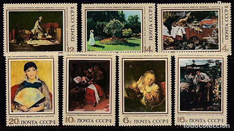Sellos: Rusia - Correo 1973 Yvert 3991/7 ** Mnh Pinturas