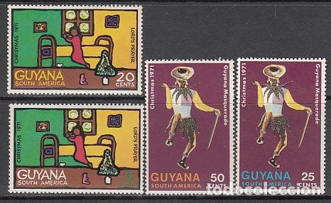 Sellos: Guayana Britanica - Correo Yvert 386/9 ** Mnh Navidad