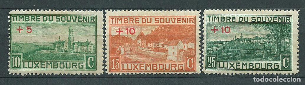 Sellos: Luxemburgo - Correo 1922 Yvert 137/9 * Mh
