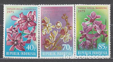 Sellos: Indonesia - Correo 1975 Yvert 736/8 ** Mnh Flores