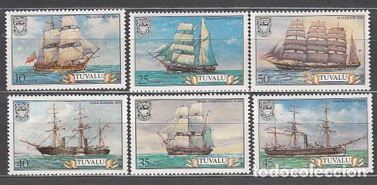 Sellos: Tuvalu - Correo Yvert 148/53 ** Mnh Barcos