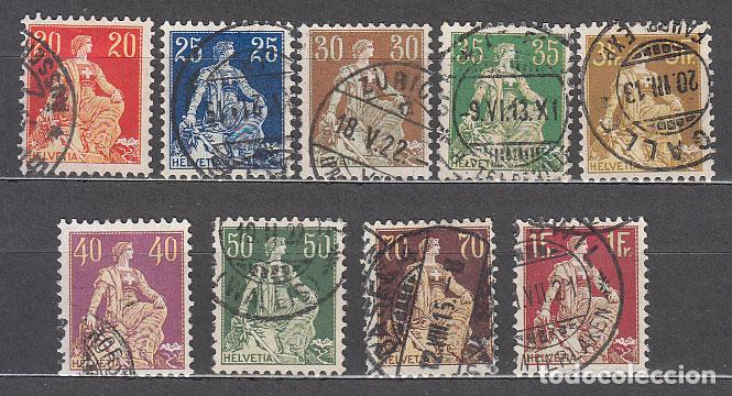 Timbres: Suiza - Correo 1907-17 Yvert 119/27 usado