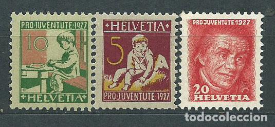 Sellos: Suiza - Correo 1927 Yvert 226/8 ** Mnh
