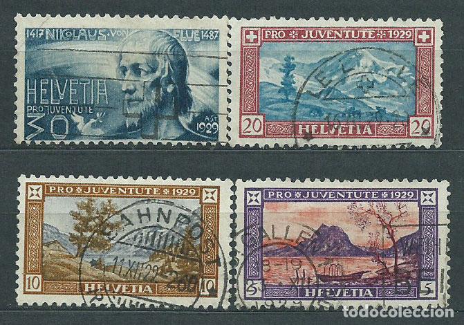 Sellos: Suiza - Correo 1929 Yvert 235/8 usado
