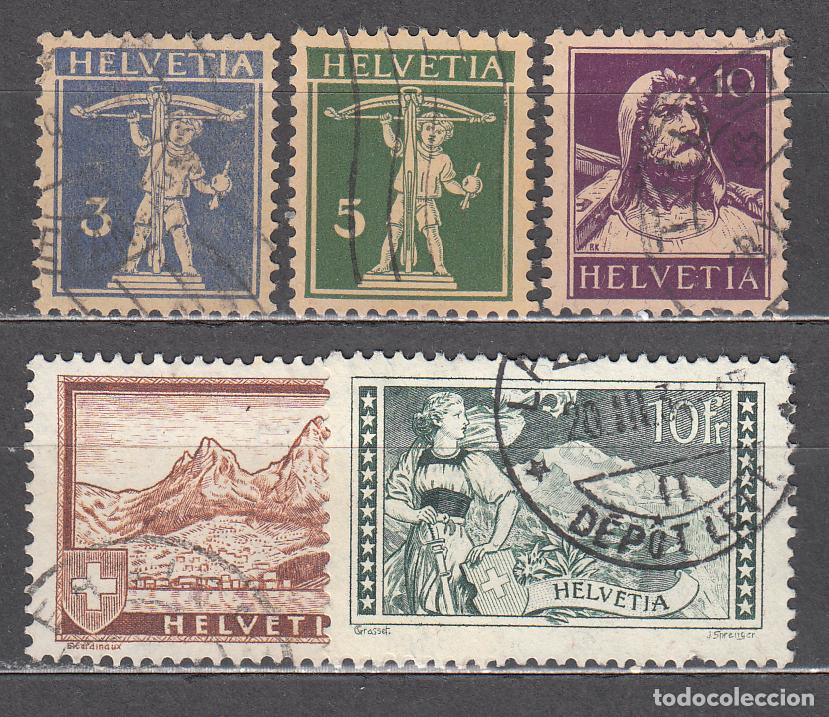 Sellos: Suiza - Correo 1930 Yvert 241/5 usado