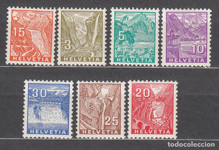 Sellos: Suiza - Correo 1934 Yvert 271/7 * Mh