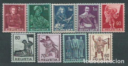 Sellos: Suiza - Correo 1941 Yvert 358/66 ** Mnh