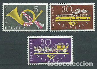 Sellos: Suiza - Correo 1949 Yvert 471/3 ** Mnh