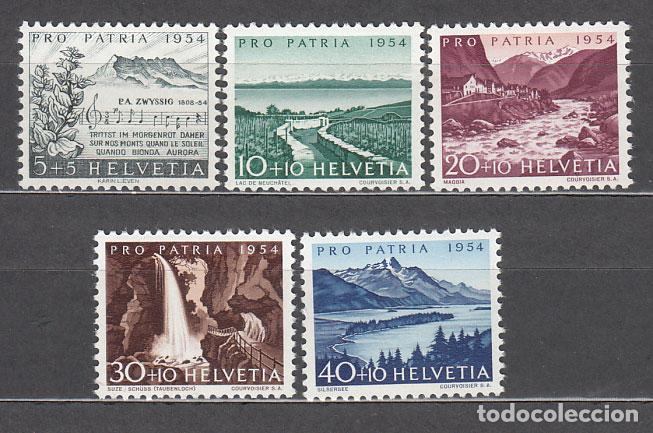 Sellos: Suiza - Correo 1954 Yvert 548/52 * Mh