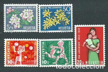 Sellos: Suiza - Correo 1962 Yvert 700/4 ** Mnh Pro juventud