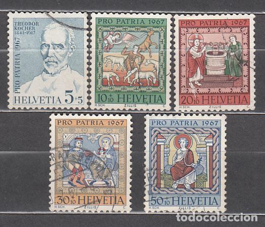 Sellos: Suiza - Correo 1967 Yvert 786/90 usado Pro patria