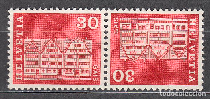 Sellos: Suiza Correo 1968 Yvert 819a ** Mnh Tete-beche