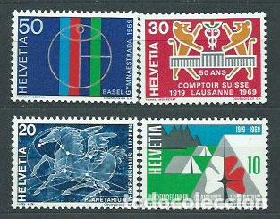 Sellos: Suiza - Correo 1969 Yvert 828/31 ** Mnh
