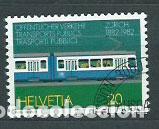 Sellos: Suiza - Correo 1982 Yvert 1161 usado Trenes