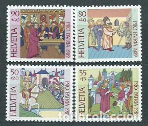 Sellos: Suiza - Correo 1989 Yvert 1319/22 ** Mnh Pro patria