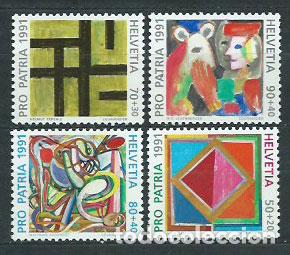 Briefmarken: Suiza - Correo 1991 Yvert 1374/7 ** Mnh Pro patria