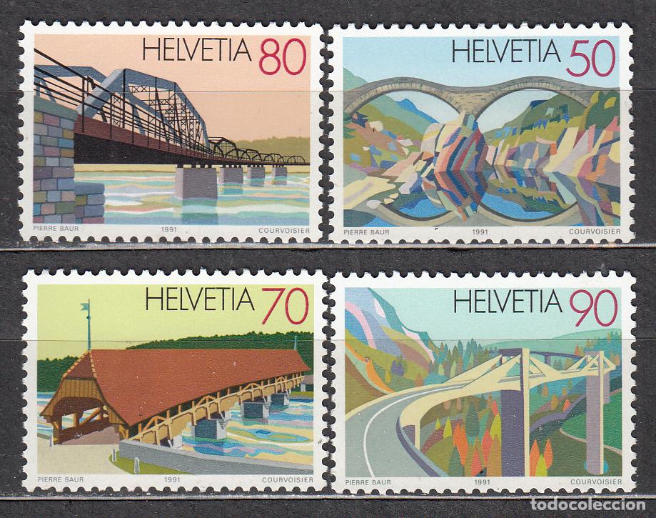 Briefmarken: Suiza - Correo 1991 Yvert 1378/81 ** Mnh Puentes
