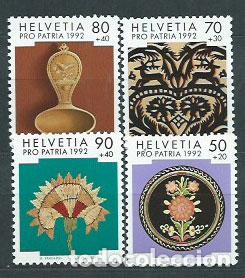 Briefmarken: Suiza - Correo 1992 Yvert 1399/402 ** Mnh