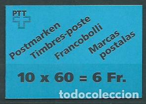 Briefmarken: Suiza - Correo 1993 Yvert 1418a Carnet ** Mnh Monta&ntilde;a