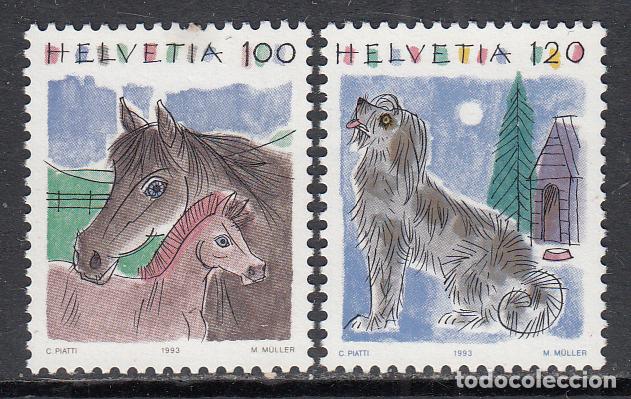 Briefmarken: Suiza - Correo 1993 Yvert 1419/20 ** Mnh serie ordinaria Fauna