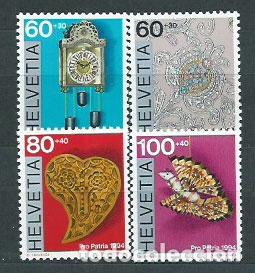 Briefmarken: Suiza - Correo 1994 Yvert 1455/8 ** Mnh Pro patria