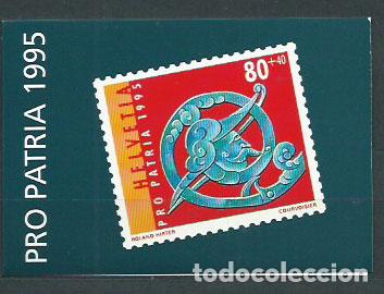 Briefmarken: Suiza - Correo 1995 Yvert 1478 Carnet ** Mnh Pro patria