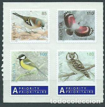Selos: Suiza - Correo 2007 Yvert 1952/5 ** Mnh Fauna aves