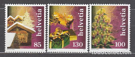 Selos: Suiza - Correo 2007 Yvert 1965/7 ** Mnh Navidad