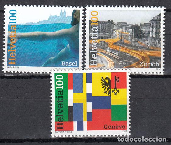 Selos: Suiza - Correo 2012 Yvert 2188/90 ** Mnh Ciudades suiza