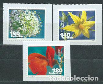 Stamps: Suiza - Correo 2012 Yvert 2165/7 ** Mnh Flores