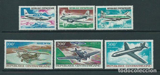 Stamps: Centroafrica - Correo Yvert 94/6+A.50/2 ** Mnh Aviones