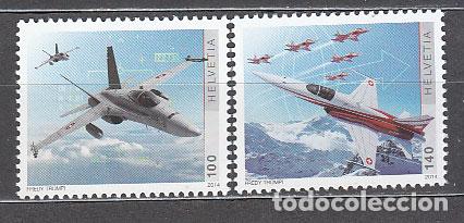 Stamps: Suiza - Correo 2014 Yvert 2254/5 ** Mnh Aviones
