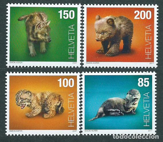Stamps: Suiza - Correo 2017 Yvert 2408/11 ** Mnh Fauna