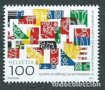 Stamps: Suiza Correo 2017 Yvert 2425 ** Mnh 50&ordm; Fundaci&oacute;n CH