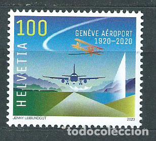 Stamps: Suiza Correo 2020 Yvert 2588 ** Mnh Aeropuerto de Ginebra