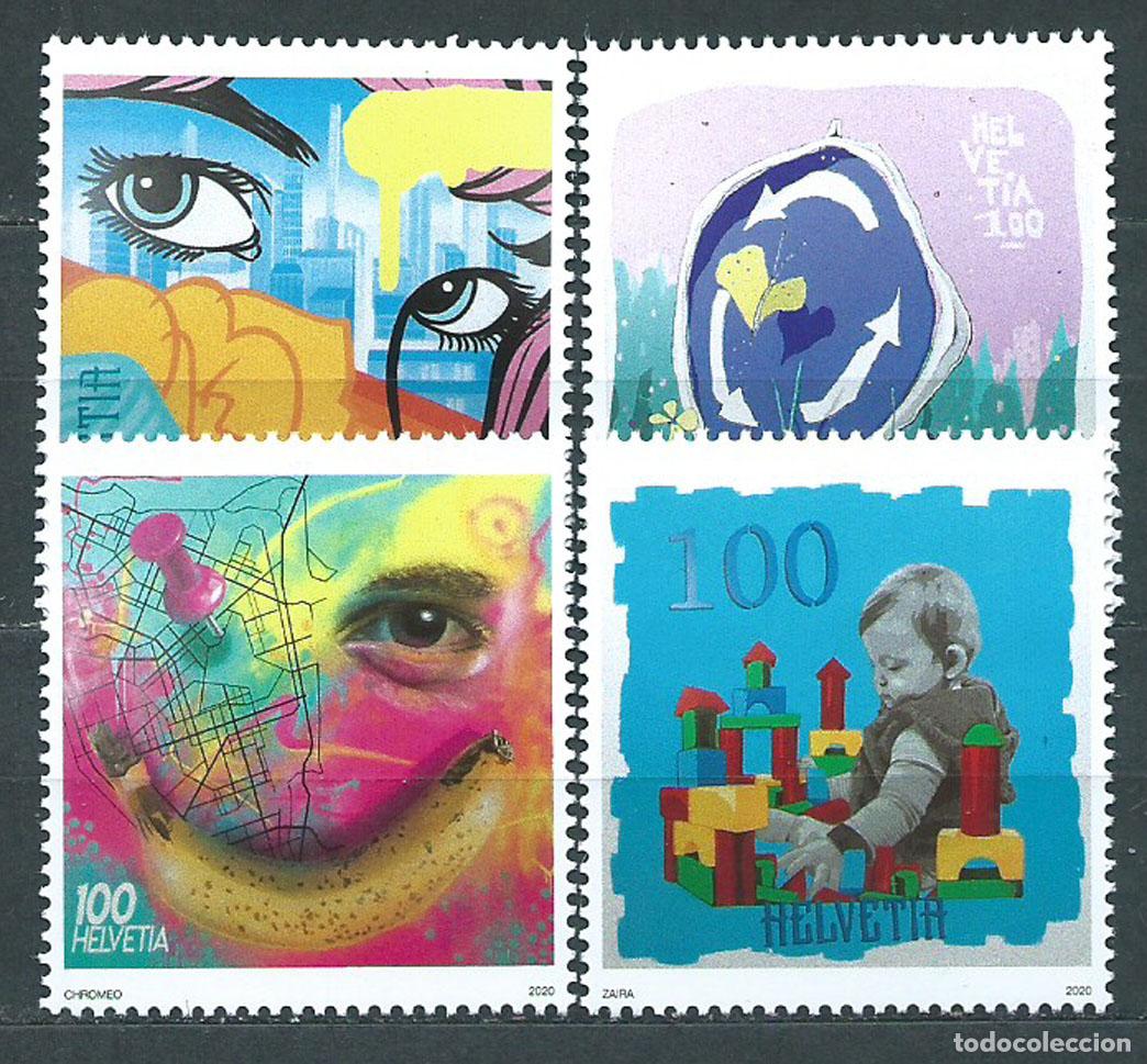 Stamps: Suiza Correo 2020 Yvert 2598/601 ** Mnh Arte Callejero