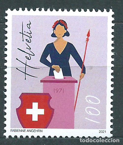 Stamps: Suiza Correo 2021 Yvert 2620 ** Mnh Votaci&oacute;n de las mujeres 50 Aniversario