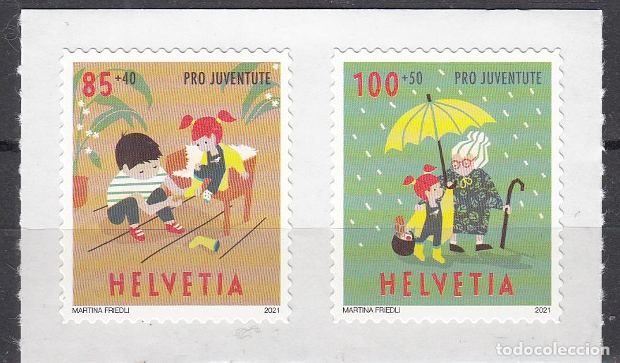 Stamps: Suiza Correo 2021 Yvert 2656/57 ** Mnh Pro Juventud Adhesivo